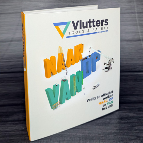 bedrukte map Vlutters